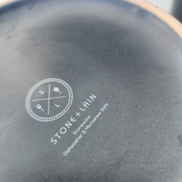 NEW Stone Lain Stoneware Round Bowl Dinnerware Gray Replacement Matte Minimalist - Picture 3 of 9